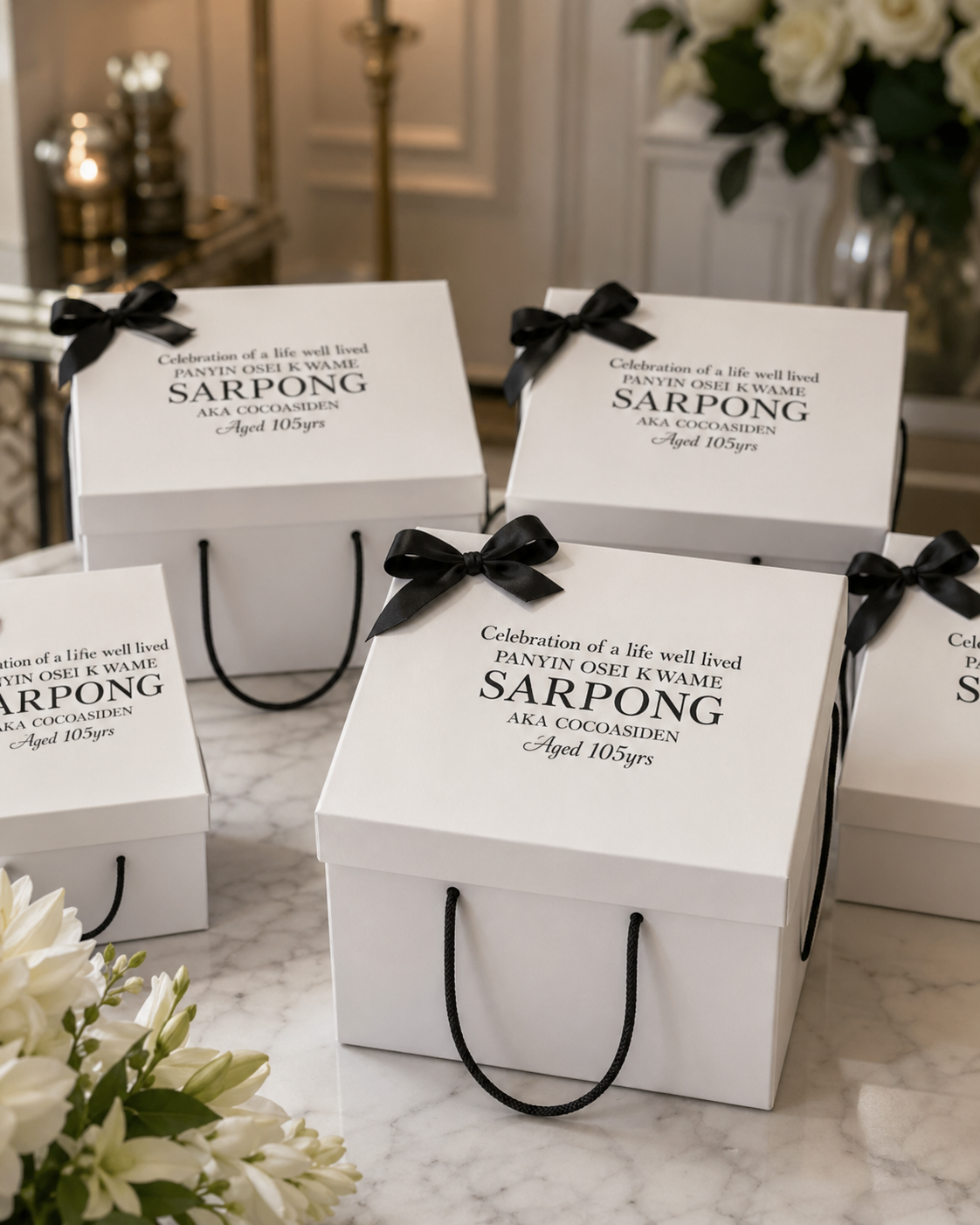 Custom branded paper bag