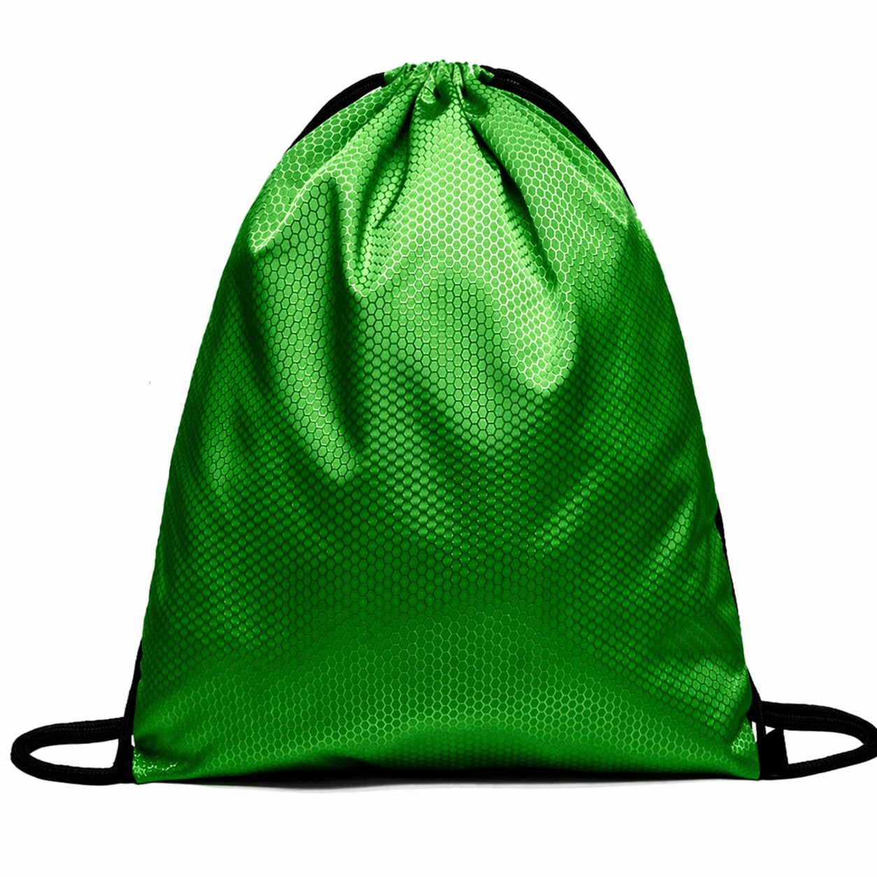 Green ripstop drawstring bag